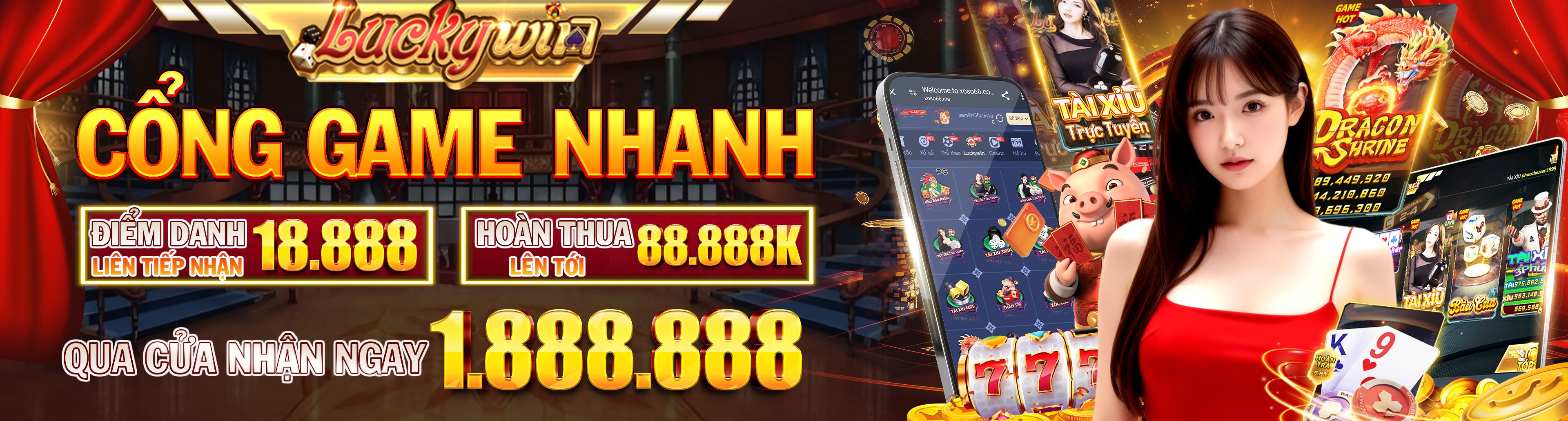 Hình ảnh quảng cáo của vi777 hiển thị nền tảng và các lợi ích