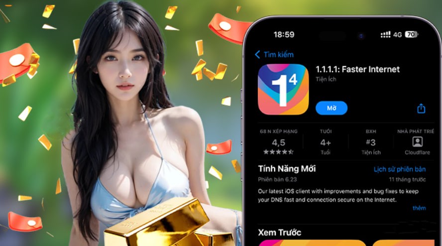 Hình ảnh quảng cáo của vi777 hiển thị nền tảng và các lợi ích
